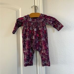 Tea Collection Purple Animal Owl Bunny Romper 0-3